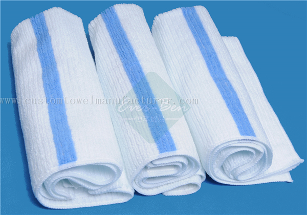 China EverBen Custom Cotton Whie Hand Towels ISO Audit Towels Factory